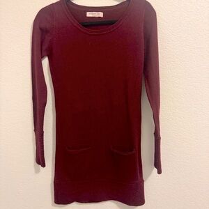 Brunella Gori Burgundy Sweater Dress 100%
Extrafine Merino Wool. Size Wo…